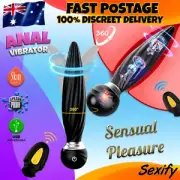 Vibrating Rotating Anal Butt Plug Prostate Massager Vibrator Adult Sex Toy