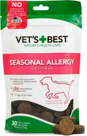 Vet'S Best Seasonal Allergy Soft Chew Dog Supplements | Soothes Dogs Skin Irr...