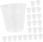 PHENOFICE 50Pcs Clear Orchid Pots with Durable Seedling Pots for Succulents and Flowers Transparent for Gardening and Plant Culture