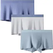 [Maiyifu-GJ] 3 Pack Mens Moisture-Wicking Boxer Briefs Soft Breathable Underwear Trunks Lightweight Comfortable Underpants, Color4, Large, Color4, Large