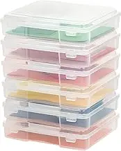 IRIS USA, Inc. 586380 Portable Project Case, 6 Pack, Clear