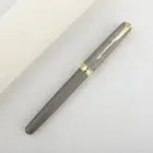 Excellent Grey Grid Parker Sonnet Series Fine (F) Nib Fountain Pens With Box