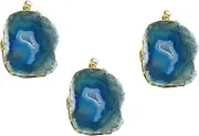 [BELLIFFY] Jewelry Hanging Agate Stone Pendant DIY Jewelry Accessories Necklace Pendant Stone Pendant Accessories Pendant for Jewelry Making Stone Pendant Charm Agate DIY Pendant Red