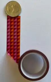 TRIANGLE Washi Tape Roll(7”x8”) Card Making•Geometric Shape •Purple•Pink•Orange