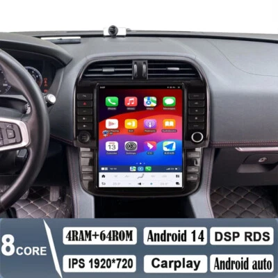 12.1 Android Car Radio For Jaguar F-Pace 16-19 XE XEL Touchscreen Multimedia GPS (for: Jaguar)