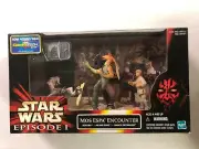 1999 STAR WARS Hasbro Episode 1 MOS ESPA ENCOUNTER W/Sebulba Anakin Jar Jar Bink