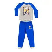 West Coast Eagles Kids Raglan Cuffed PJ Set