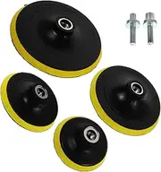 PENIKOKO 4pcs Car Polishing Buffer Pads Durable Sanding Backer Plates with Drill Adapters for Sander Polisher Automotive Buffing Tool for Professional Surface Treatment