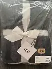 New with Tags UGG Home Knit Sherpa Throw Blanket Navy Blue 50 x 70