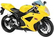 Alloy Racing Motorcycle Model 1:12 for Suzuki for GSX-R600 Diecast Metal Toy Street Sports Motorcycle Model Simulation Gifts Motorcycle Model with Steering Movable Stand