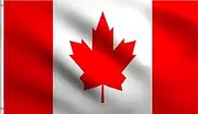 DMSE Canada Canadian Maple Leaf Flag le Drapeau du National 2X3 Ft Foot 100% Polyester 100D Flag Banner UV Resistant (2'X3' Ft Foot)