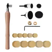 Bowl Sander Set 50pcs Sandpaper Discs Bowl Sanding Tool with Handle for8757