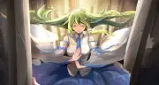 Anime girls touhou kochiya sanae japanese clothes miko Playmat Gaming Mat Desk