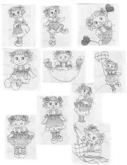 Aaron and Aimee Machine Embroidery Quilt Blocks Choice color Set 10 4x4