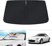 KUST Windshield Sun Shade for Mazda MX-5 Miata Convertible 2017 2018 2019 MX5 Window Sunshade Sun Visor Protector Foldable Blocks UV Rays Keep Your Car Cooler