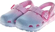 [JOSMO] Kids Soft Glitter Clogs Girls Slides Slippers Indoor Outdoor Summer Beach Pool Sandals (Size 5-10 Toddler)
