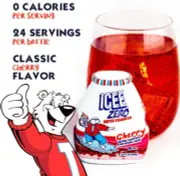 4 Bottles = 96 Drinks✨ICE ZERO Water Enhancers classic CHERRY Zero Sugar