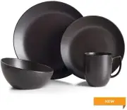 Nambe Orbit Collection 4-Piece Place Setting – Celestial Black