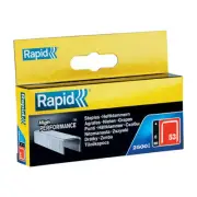 2500PK Rapid 53/8mm Staples Refills Galvanised Flatwire For Tacker Stapler Gun