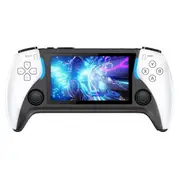 8G 2000+Games Project X Portable Pocket Video Game Console 4.3 Inch IPS Screen Support PS1 Gaming D WhiteBlack