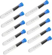MUCKLILY 10pcs Calibrated Glass Droppers with Straight Tip for Essential Oils Fragrances and Laboratory Use Premium Glass Laboratory Droppers for Accurate Liquid Measurement Random Color