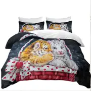 Adorable Animals Art for Kids Whisper Tiger Cub Quilt Cover