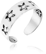 [AeraVida] Lucky Stars Sterling Silver Toe Ring or Pinky Ring Jewellery