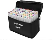 108 Colors Art Markers Set, Dual Tips Alcohol Based Drawing Markers for Sketch Adult Coloring Book, Art Supplies