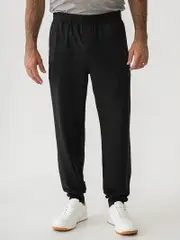 Zip Pocket Cuff Leisure Pants Black Heather