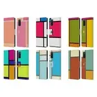 HEAD CASE DESIGNS HUED TILES LEATHER BOOK WALLET CASE COVER FOR SAMSUNG PHONES 1