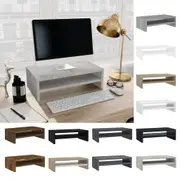 Monitor Stand Engineered Wood Computer Riser Screen Stand Multi Colours vidaXL