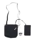 Baggallini L72924 Womens Black Pocket Crossbody Bag With RFID Wristlet
