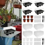 4 Pack Seed Trays with Lids Reusable Seed Starter Kit Humidity Adjustable jeqeh