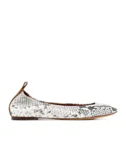 Embossed ballet flats 39,41 White