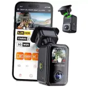 E360 5.2K 360° Panoramic Dash Cam, 5GHz WiFi&GPS, Dual STARVIS 2, HDR,8 Black