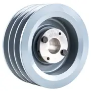 Cast Iron 6" Inch 3 Groove Pulley Belt B Section 5L with 1-1/8" Sheave Bushing