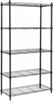 Adjustable 5 Tier Plant Stand Metal Corner Shelf Flower Pot Shelving Unit Booksh