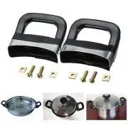 2Pcs Universal Short Handles Kitchen Tools Replacement Pot Handles with Screws