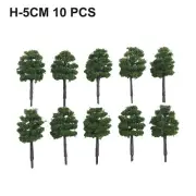 10pcs Micro Landscaping Model Tree 5CM Train Railroad Scale Park Scenery Gifts