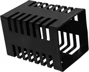 HOODANCOS Square Hollow Pen Holder Office Accessories Makeup Brushes Office Desk Square Pencil Holder Pen Display Cat Desk Accessories Blending Brush for Makeup Desk Supplies Iron Black
