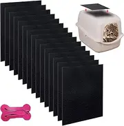 Activated Carbon Filter Cat Litter Tray, 15 Pieces Activated Carbon Filter Cat Litter Boxes, Replacement Filter Cat Litter Tray Filter for Lids, Odour Neutraliser Cat Litter Tray Filter,