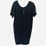 Rag & Bone Nwt Classic Black Mini Dress Sm Open Back Minimal Short Sleeve $195