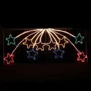 Samland Led Animated 10 Stars Motif Rope Light for Christmas 2.2m