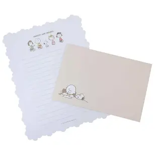 Kamio 日本製 Snoopy 信封信紙組 史努比 好友們 KM12433