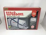 Wilson 28" Racket Duffle Nylon Bag Plus Visor New Factory Sealed 1980s Vintage