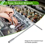 T Shaped 10mm Hexagon Socket Wrench Spanner Socket Remover Alloy Steel 1 Pc