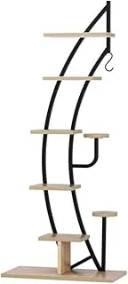 Artiss Plant Stand 6 Tier Metal Half Moon Shape Ladder Flower Pots Corner Shelf