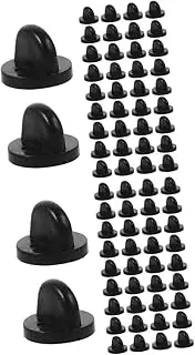 TEHAUX 2sets Replacement Pin Backs for Brooch Locking Craft Making Clutch Back Suitable for DIY Jewelry Badges Lapel Pins 100pcs*2