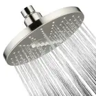 New 2 Spray Settings Fixed 6.3'' Rain Showerhead -Brushed Nickel PSH2320-02