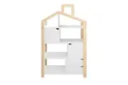 Quinta Shelf Unit with Storage - White & Natural